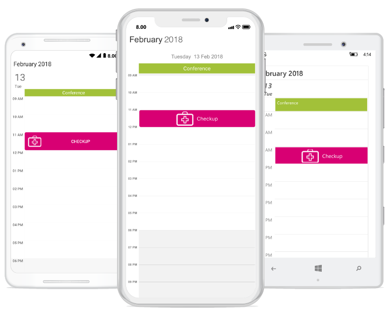 DataTemplateSelector support for appointments in schedule Xamarin Forms
