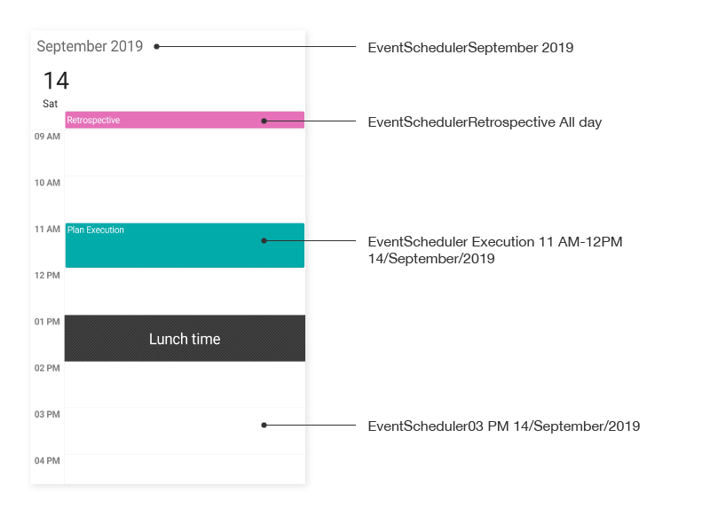 Day view AutomationId support in Xamarin.Forms Schedule
