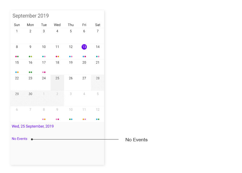 Month view No Events AutomationId support in Xamarin.Forms Schedule