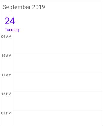 Schedule viewheader custom date format
