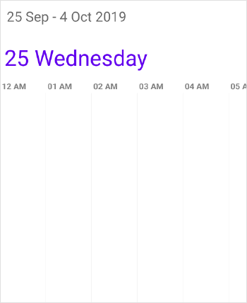First day of week in xamarin forms Timeline view