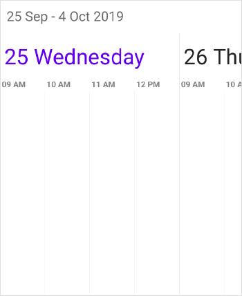 Working hours customization in xamarin forms Timeline view