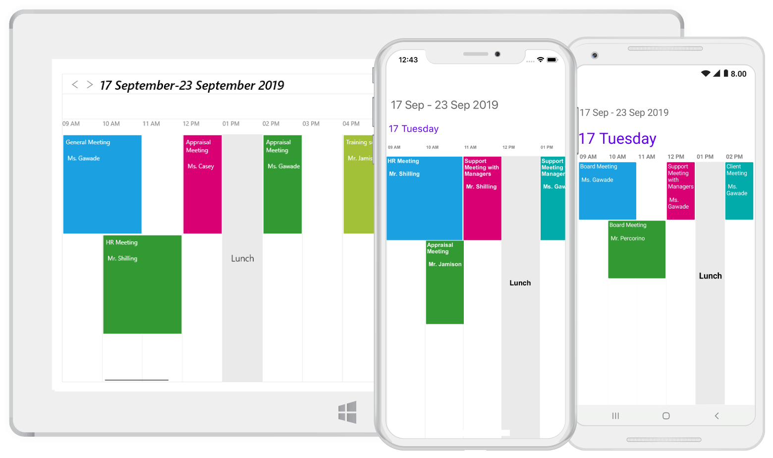 Timeline view in xamarin forms