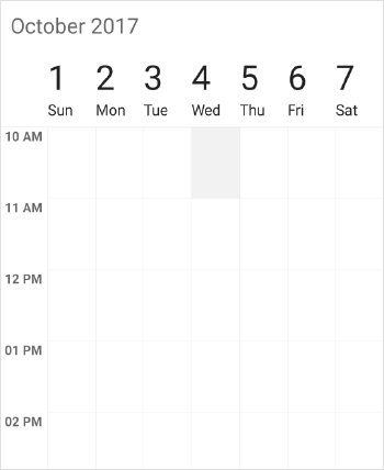 Selection in schedule xamarin forms