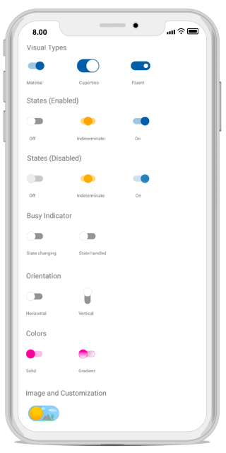 Xamarin.Forms switch overview.