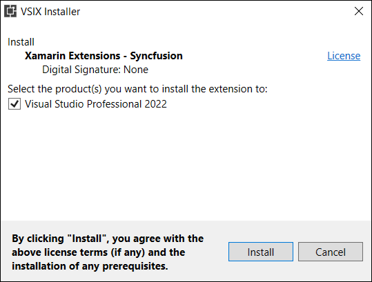 Vsix Modify Window in Syncfusion Xamarin