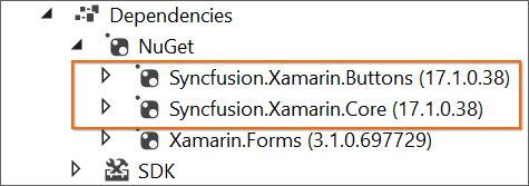 Added NuGet in Xamarin Visual Studio Intergration